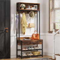 17 Stories 4-in-1 Entryway Hall Tree with Drawer