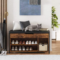 17 Stories Allessa Upholstered Shoe Storage Bench