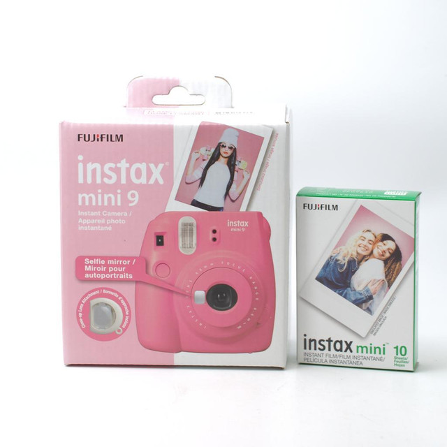Fujifilm instax mini 9 pink w instant film 10 sheets in Cameras & Camcorders