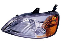 2003 Honda Civic Hybrid Headlight Driver Side - Ho2502116