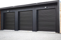 Over Stocked Roll-Up Doors 86Wide x 8High BLACK Must Go!