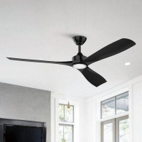 Wrought Studio 60" 3 - Blade Propeller Ceiling Fan With LED Lights And Remote Control