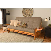 The Twillery Co. Stratford Queen 87" Wide Futon Frame and Mattress