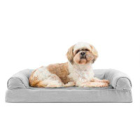 Archie & Oscar™ Estella Plush & Suede Cooling Gel Top Sofa Dog Bed