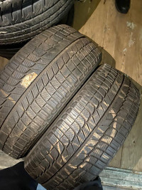 TWO USED 235 / 50 R18 MICHELIN XICE 3 TIRES WINTER 70% TREAD