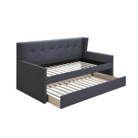 Mumei Home Studio Arnold Youth Day Bed With Slats And Trundle