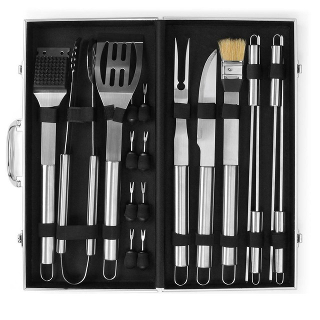 NEW 18 PCS STAINLESS STEEL BBQ SET BARBECUE KIT GS1002 in Hand Tools in Regina