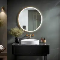Ivy Bronx Frameless Bathroom Mirror