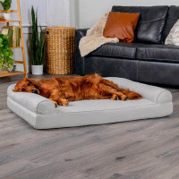 Tucker Murphy Pet™ Orthopedic Dog Bed For Large Dogs W/ Removable Bolsters & Washable Cover, For Dogs Up To 95 Lbs - Qui