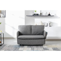 Lipoton Convertible Sleeper Sofa Bed, Modern Velvet Loveseat Couch With Pull Out Bed