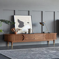STAR BANNER Nordic retro solid wood TV cabinet Modern simple wind living room TV cabinet