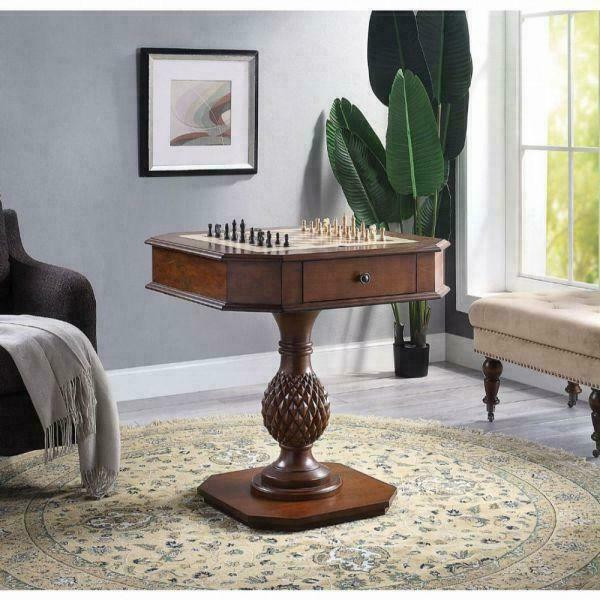 AF - CHERRY OR BLACK SIDE TABLE ( Game Table - Chess - Backgammon Table )  82849 in Other - Image 2