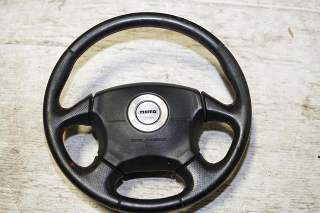 JDM Subaru Impreza WRX STi Legacy Forester MOMO Steering Wheel & Hub 1993-2009 in Auto Body Parts