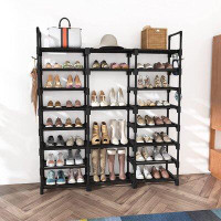Rebrilliant Shoe Rack Shoe Organizer 8 Tiers Shoe Rack For Entryway Holds 46-50 Pairs Shoe And Boots Shelf Organizer Sto