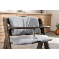 Hauck Hauck High Chair Pad Deluxe Cushion For Alpha+ And Beta+ Wooden Highchair, Grey