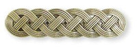 D. Lawless Hardware 3" or 3-3/4" Duall Mount Braid Pull Satin Bronze Antique