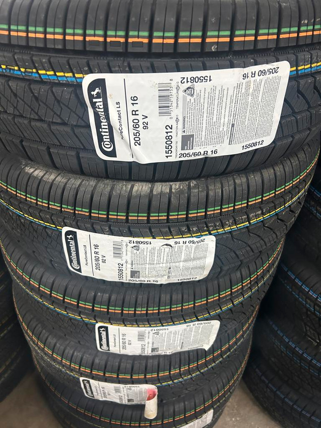 4 Brand New Continental Pure Contact LS 205/60R16 tires $70 REBATE!!!! *** WallToWallTires.com *** in Tires & Rims in Ottawa / Gatineau Area - Image 2