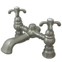 Elements of Design Hot Springs Double Handle Deck Mounted Clawfoot Tub Faucet