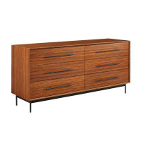 Hokku Designs Fomby 6 Drawer 72" W Solid Wood Dresser