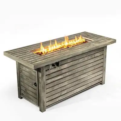 Loon Peak Multi-Functional Outdoor Gas Fire Pit Table with Concealable Tank Storage and Cover