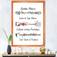 Made in Canada - East Urban Home 'Garden Inspiration D' - Picture Frame Textual Art Print on Canvas