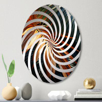 Design Art Swaying Palms Serenade I - Vortex Decorative Mirror|Oval