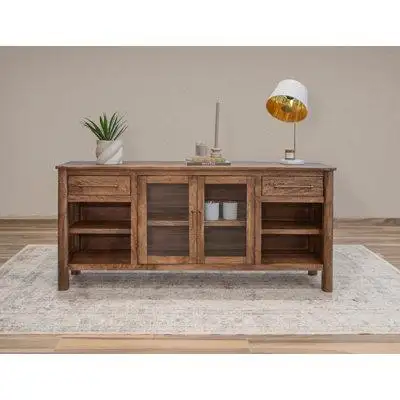 International Furniture Direct Olimpia TV Stand With 2 Drawers & 2 Doors