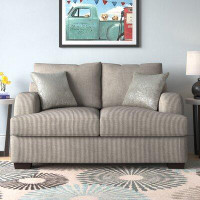 Hokku Designs Brayland 65" Recessed Arm Loveseat with Reversible Cushions