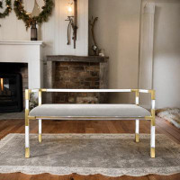 Everly Quinn Clear Bench