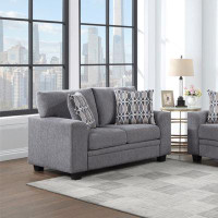 CAN_Flair Amberly Contemporary 59" Track Arm Upholstered Loveseat