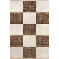 Lauren Liess x Rugs USA Lauren Liess x Rugs USA Checkerboard Fringed Area Rug