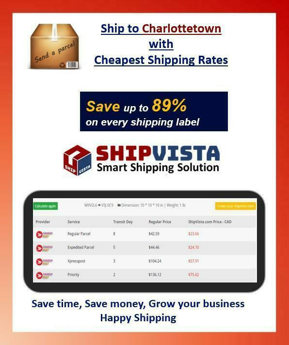 Cheapest Shipping Rates for packages to Charlottetown in Multi-item