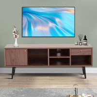 George Oliver Classic design TV stand with drawers and open shelves for living room