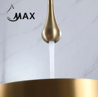 Smart Touchless Bathroom Faucet Ceiling Mounted Brushed Gold