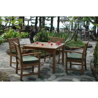 Arlmont & Co. Brough 4 - Person 42" Long Teak Dining Set