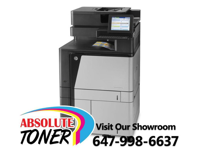 LEASE/BUY HP Color LaserJet Enterprise flow MFP M880 880 Copier Printer Scanner Fax Stapler Finisher Booklet Hole Punch in Other Business & Industrial in Ontario