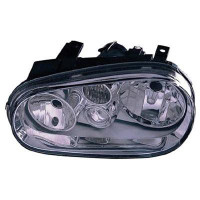 Head Lamp Driver Side Volkswagen Golf 1999-2002 Without Fog (Chrome Bezel) High Quality , VW2502113