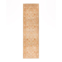 The Twillery Co. Hayner One-of-a-Kind Hand-Knotted New Age 2'8" x 4'7" Wool Area Rug in Yellow/Orange/Beige