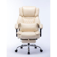 Red Barrel Studio Comfortable High Back Massage Reclining Office Chair With Footrest - Executive Computer Home Desk Lumb