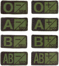 These have the potential to save your life! Tactical Blood Type Patches