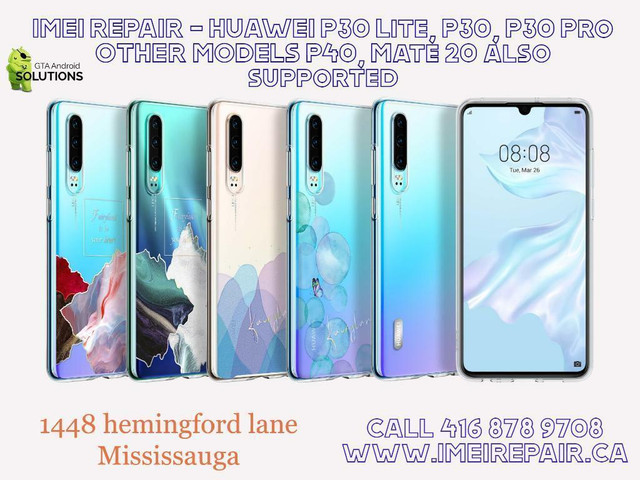 HUAWEI P40 P30 Mate 20 P20 Blacklist IMEI REPAIR FRP GOOGLE REMOVAL HUAWEI ID REMOVAL All SUPPORTED in Cell Phone Services in Toronto (GTA)