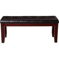 Red Barrel Studio Bench With Leather-Look Seat