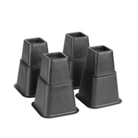 NEW 8 PCS BLACK BED RISERS 8 INCH S3031