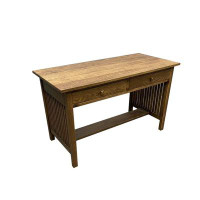 Wildon Home® Mission / Arts And Crafts Solid Oak Writing Desk - 50 Inch