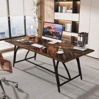 17 Stories Chantelle 70.86" Large Executive Computer Desk for Home Office