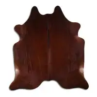 Foundry Select NATURAL HAIR ON Cowhide RUG BROWN 3 - 5 M GRADE A