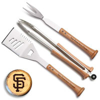 Baseball BBQ 17" Trough "Silver Slugger" Combo Set San Francisco Giants