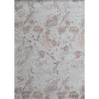 Bokara Rug Co., Inc. High-Quality Hand-Knotted Silver And Natural Area Rug