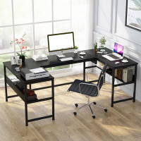 17 Stories U- Shaped Desk with Lift Top, Sit to Stand L Shaped Computer Desk