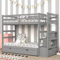 Harriet Bee Twin Over Twin/King Bunk Bed With Trundle